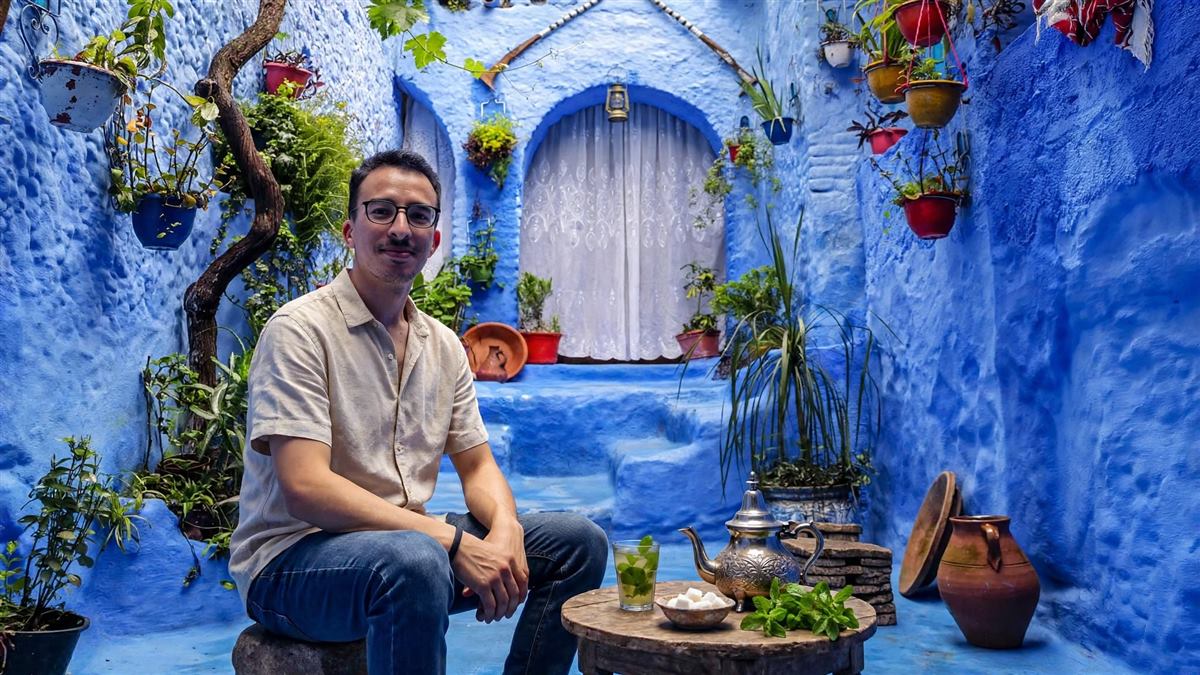 Abdellah, Founder of Abrid Morocco, in Chefchaouen