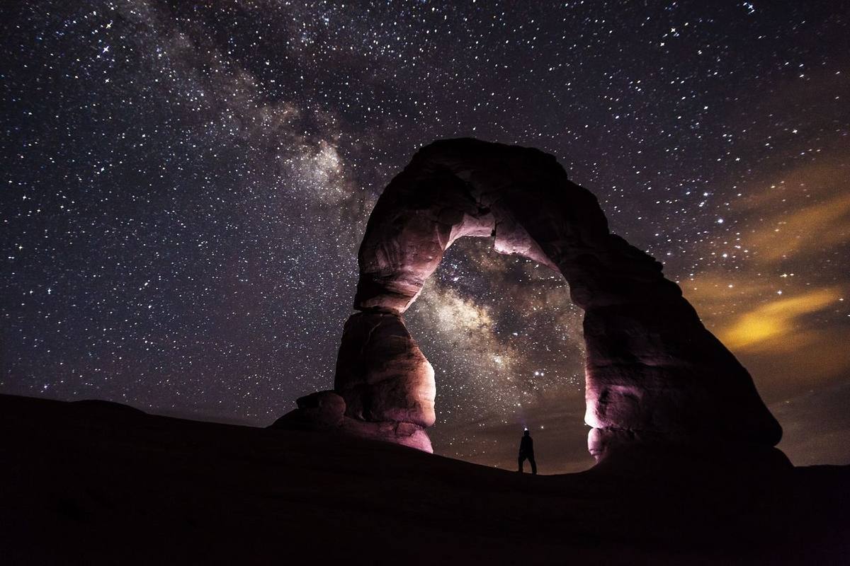 Sahara desert night stars Morocco