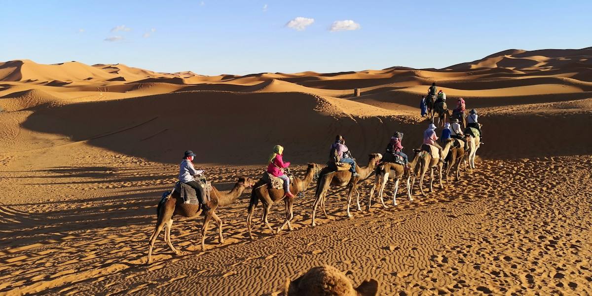 Merzouga Sahara desert dunes Morocco