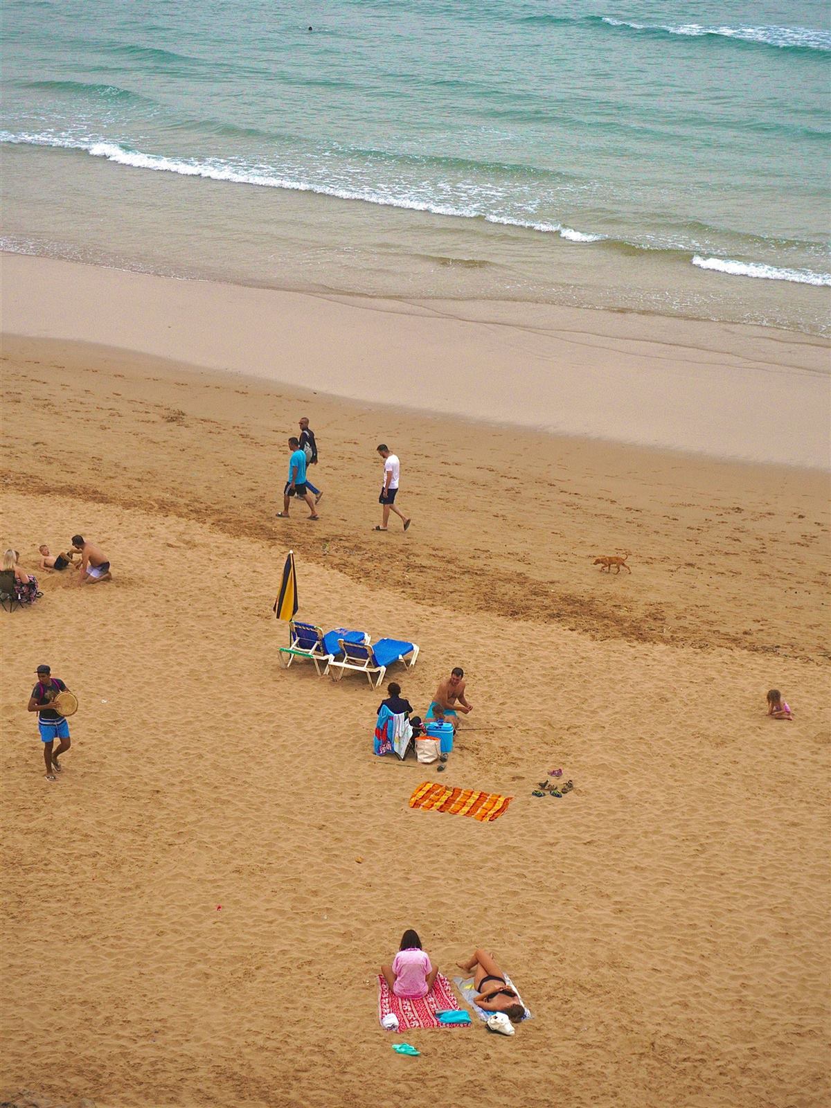 Sandy Atlantic beach on Morocco's southern coast