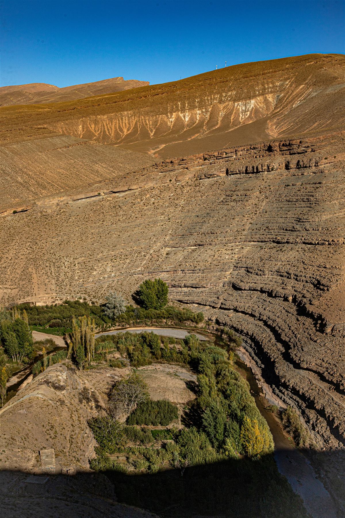 Todra Gorge limestone canyon walls south Morocco