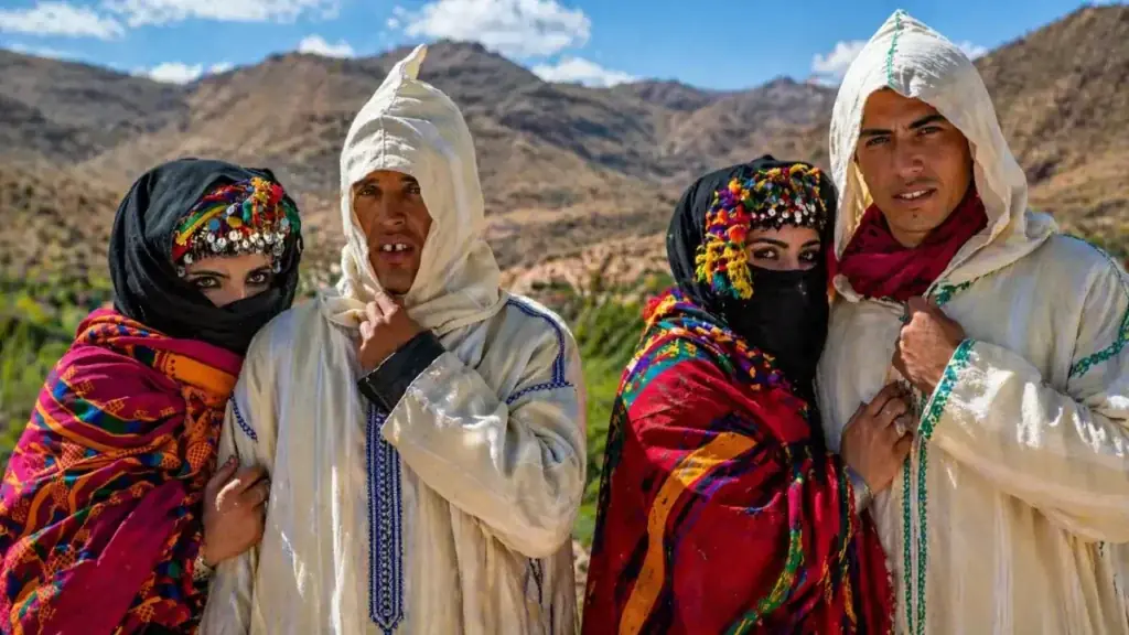 Amazigh wedding festival scene in the Imilchil region