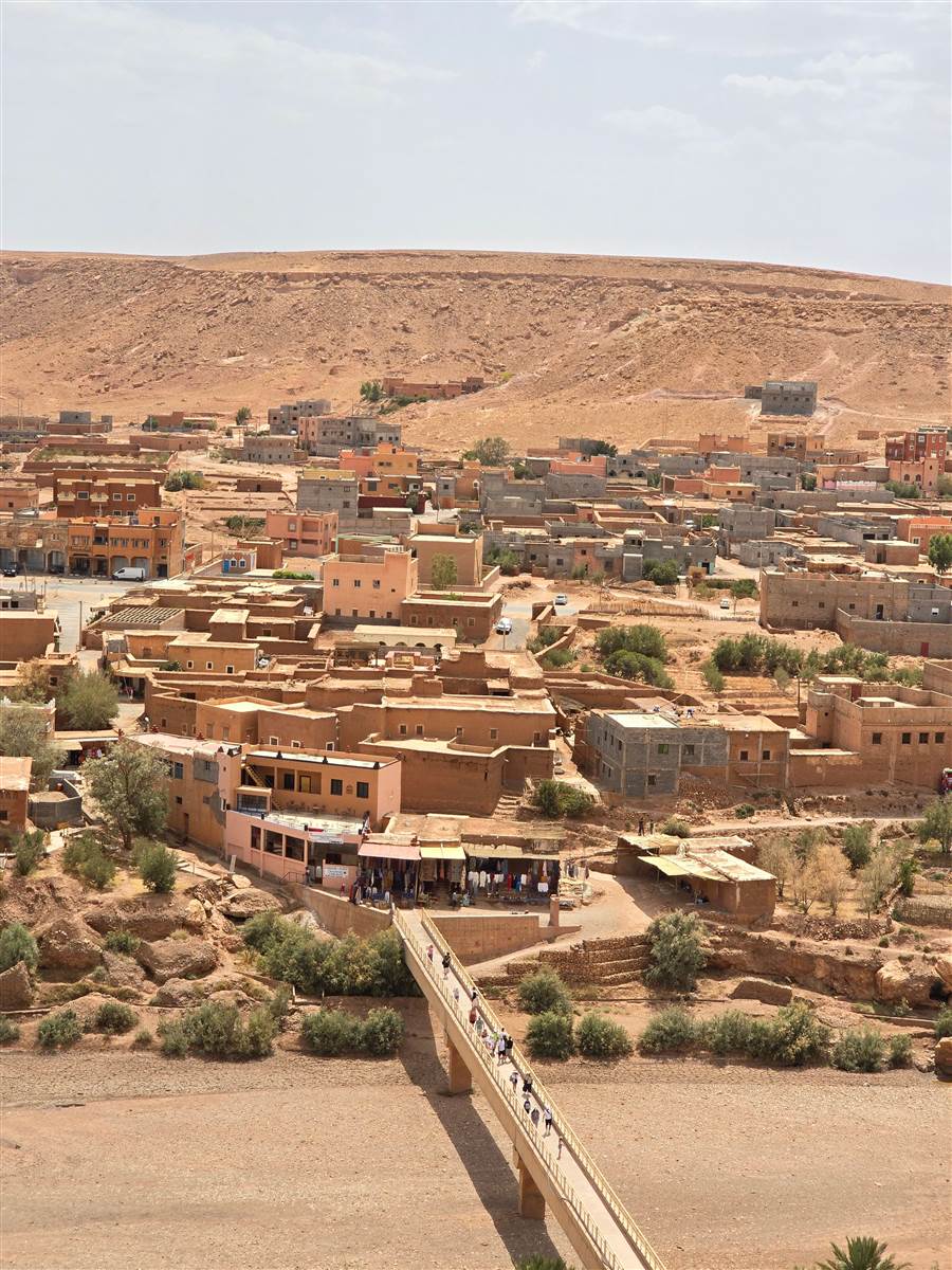 Ait Benhaddou bridge over Assif Ounila river Morocco