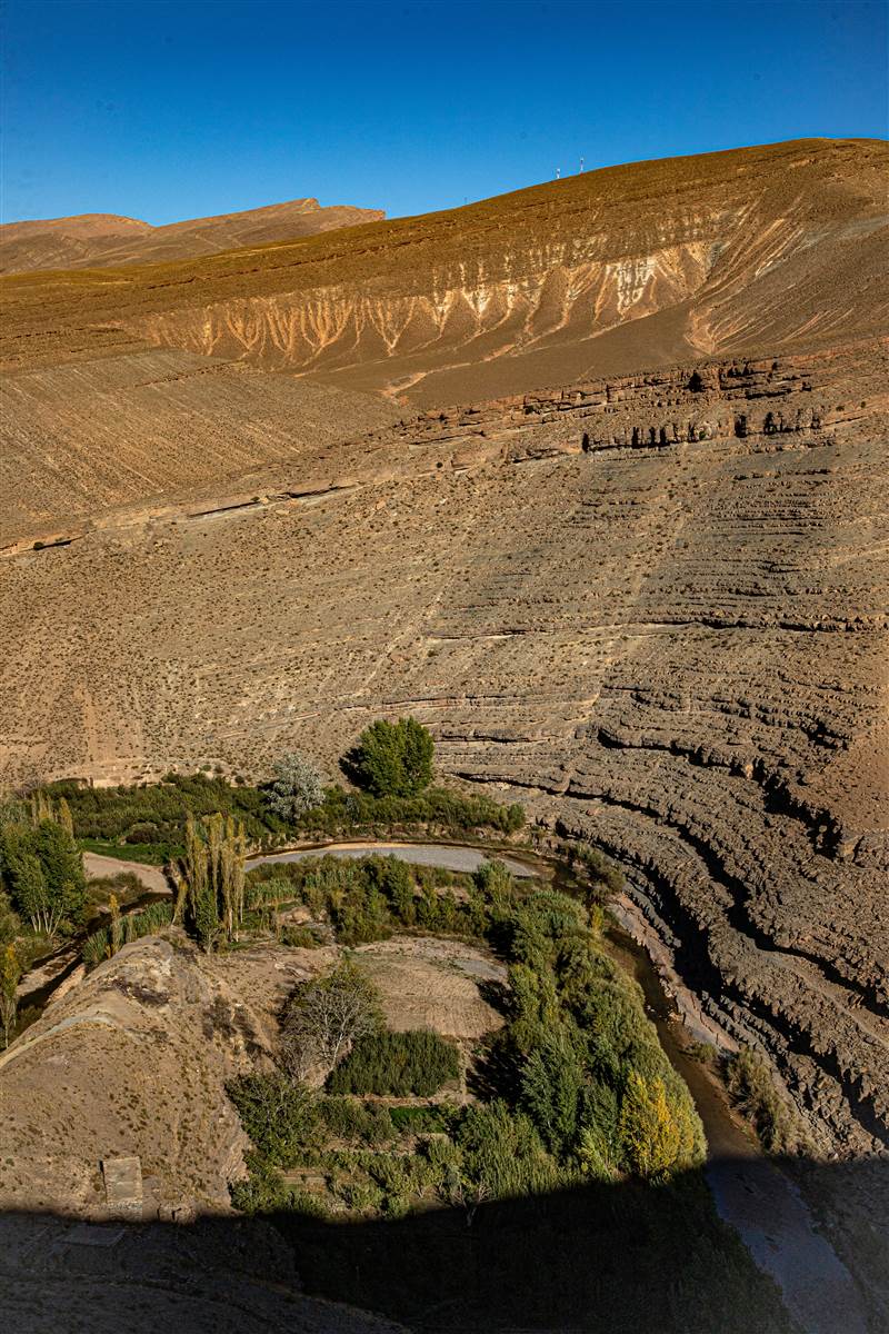 Atlas Mountains Ourika Valley terraces Morocco