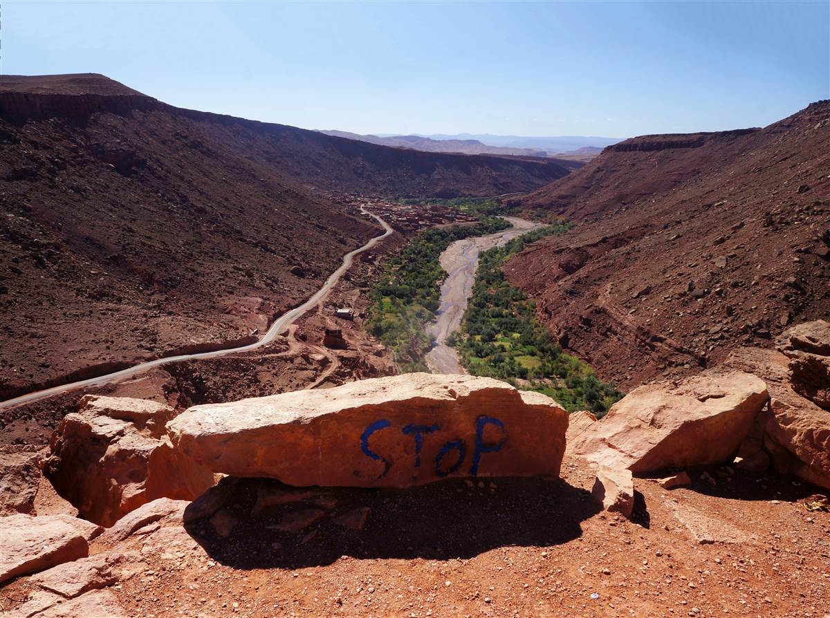High Atlas peaks Imlil valley Morocco