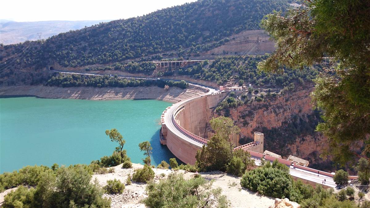 Bin El Ouidane dam viewpoint Morocco