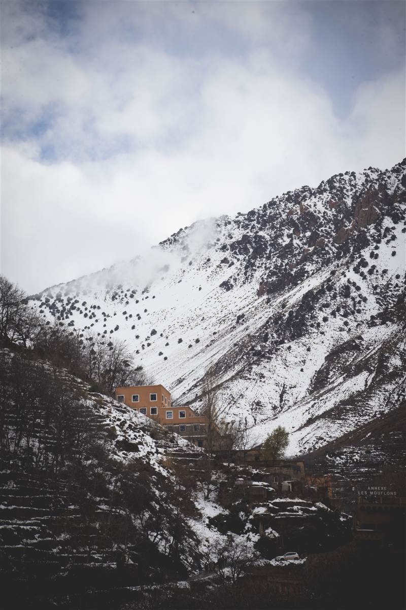 Imlil village trailhead High Atlas Morocco
