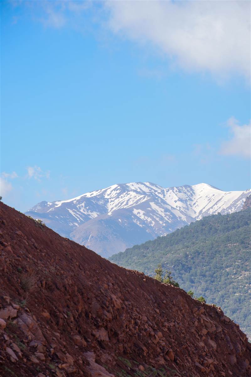 Amazigh guesthouse rooftop Imlil Morocco