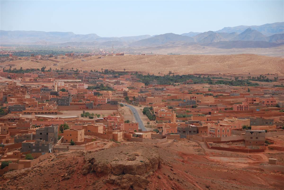 Ait Benhaddou road from Ouarzazate Morocco