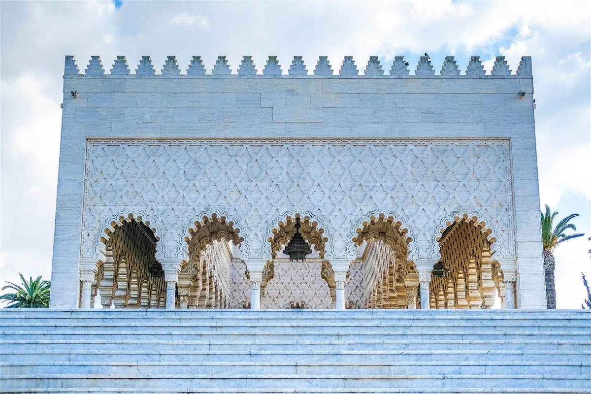 Mohammed V Mausoleum esplanade Rabat Morocco