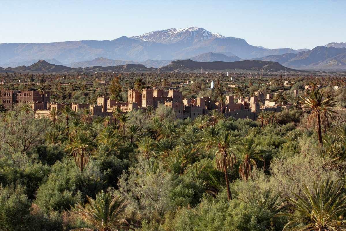 Skoura oasis village walk Morocco